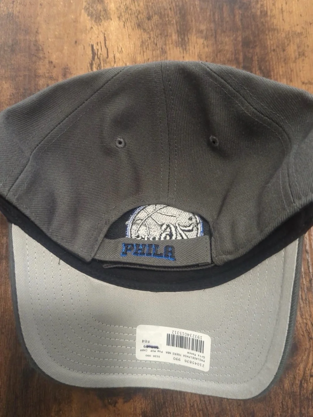 ‘47 Brand Philadelphia 76ers Dark Gray Cap with Blue Trim